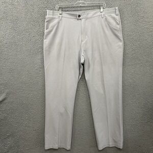 Vintage Adidas Pants Mens Large Blue White Chino Track Mesh Lined Y2K Golf Adult